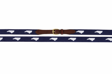North Carolina Needlepoint Belt | Tar Heel State | Custom Canvas Belt