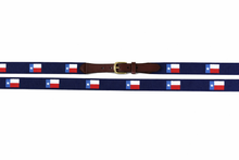 Texas Flag Needlepoint Belt | Lone Star State | Custom Canvas Belt